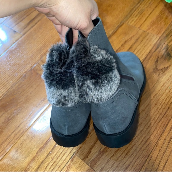 COLE HAAN GREY QUINNEY WATERPROOF BOOTIE SIZE 8 - Picture 6 of 9